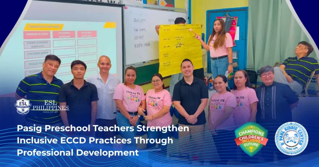 Pasig Preschool Teachers Strengthen Inclusive ECCD Practices Through Professional Development